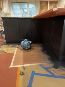 Before refinishing work by a Connecticut Painting Professional Contractor