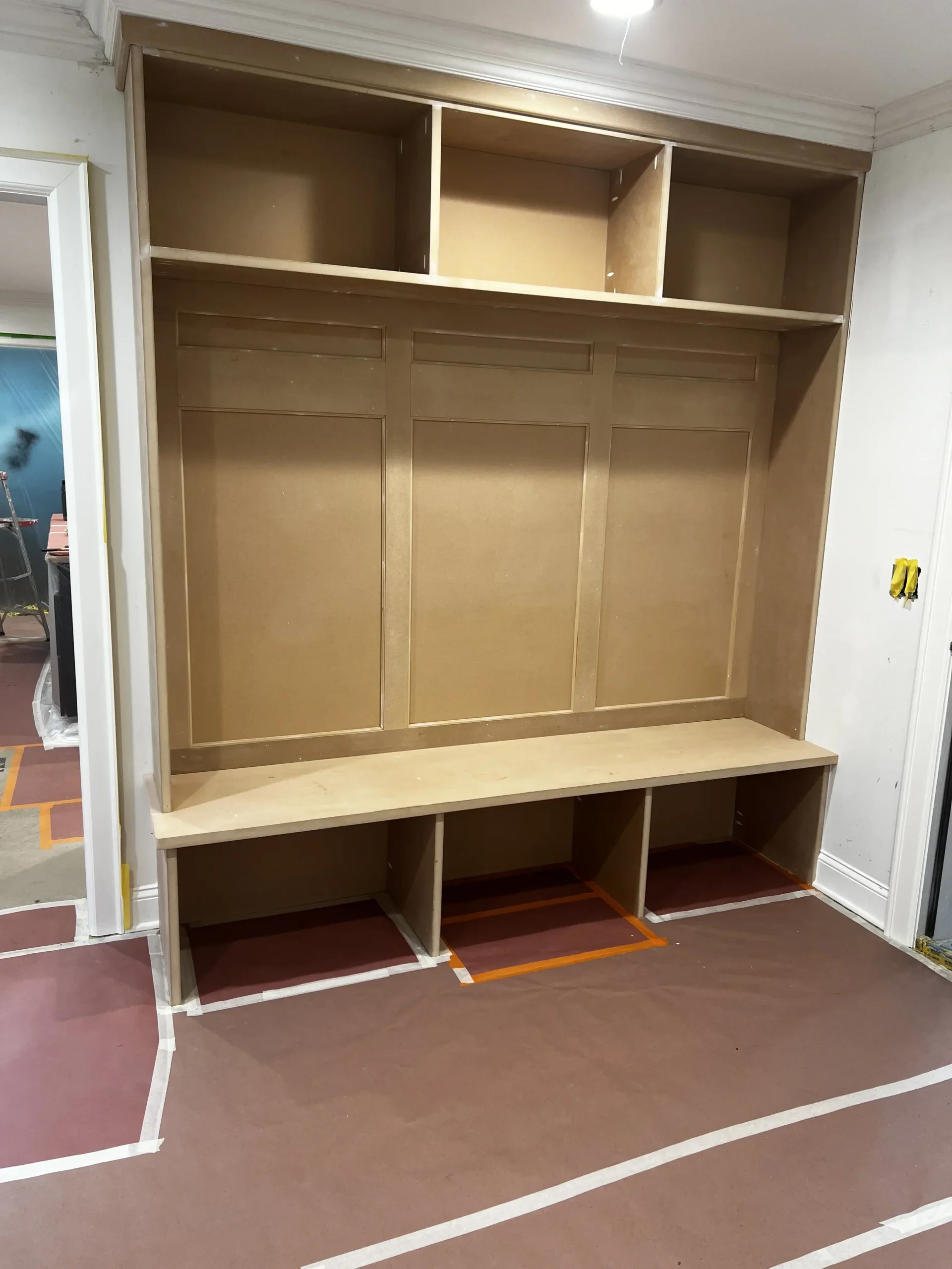 Before refinishing work by a Connecticut Painting Professional Contractor