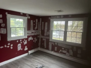 Before refinishing work by a Connecticut Painting Professional Contractor