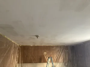 Before refinishing work by a Connecticut Painting Professional Contractor