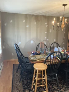 Before refinishing work by a Connecticut Painting Professional Contractor