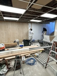 Before refinishing work by a Connecticut Painting Professional Contractor