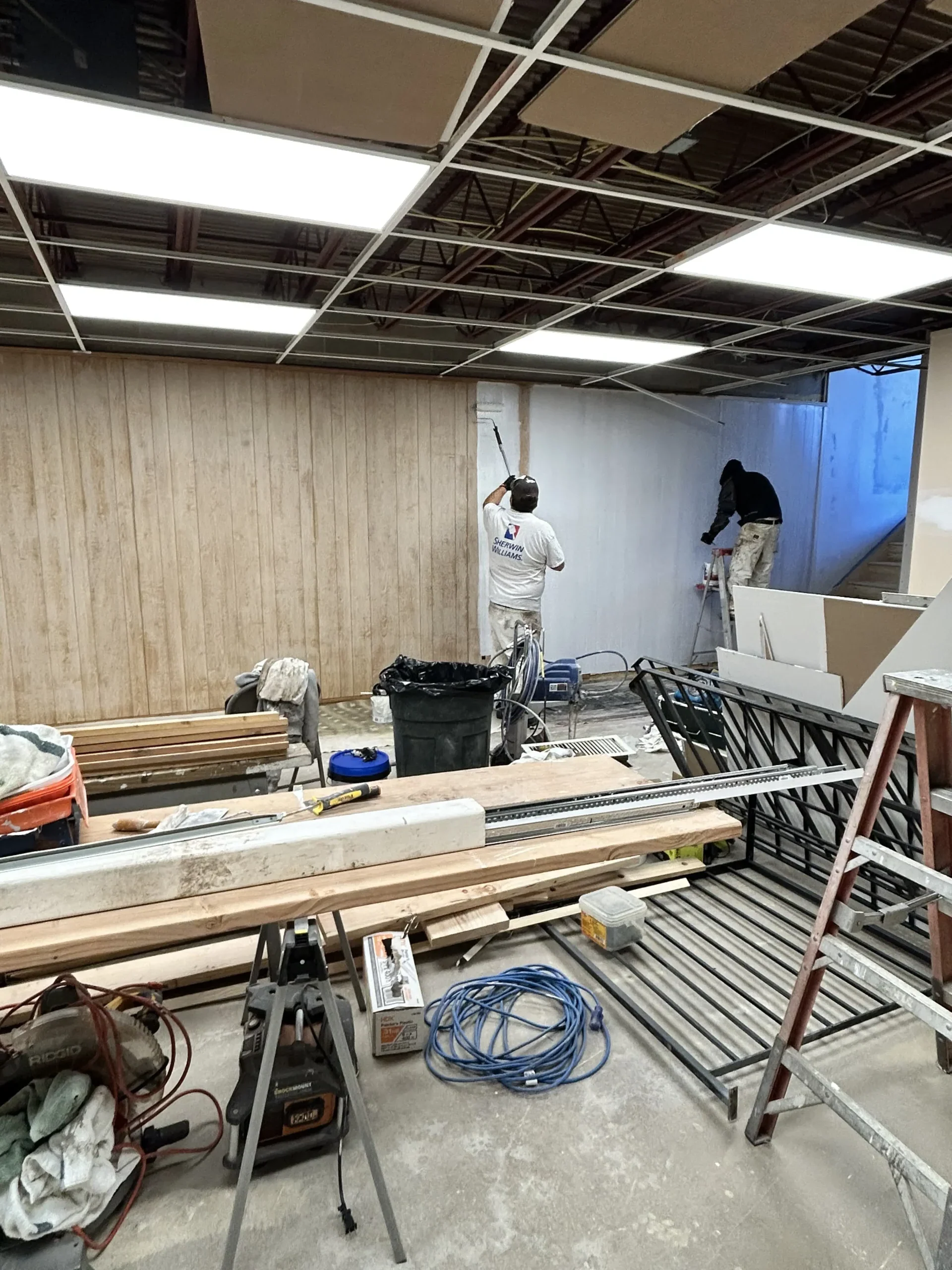 Before refinishing work by a Connecticut Painting Professional Contractor