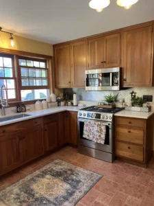 Before refinishing work by a Connecticut Painting Professional Contractor