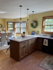 Before refinishing work by a Connecticut Painting Professional Contractor