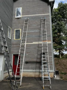 Before refinishing work by a Connecticut Painting Professional Contractor