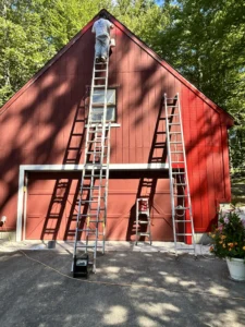 Before refinishing work by a Connecticut Painting Professional Contractor