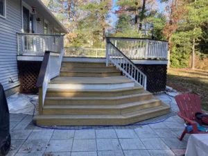 Before refinishing work by a Connecticut Painting Professional Contractor