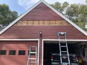 Before refinishing work by a Connecticut Painting Professional Contractor