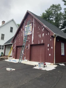 Before refinishing work by a Connecticut Painting Professional Contractor